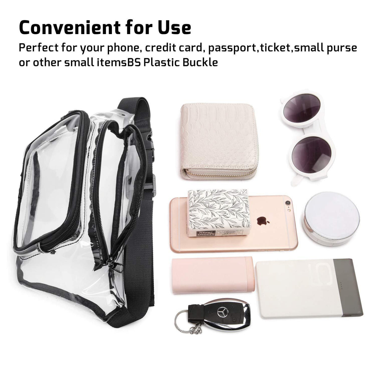 Clear Fanny Pack Stadium Waist Pack