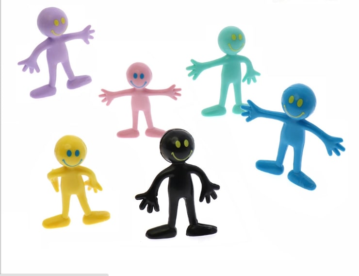 Figurines souriantes pliables Art Créativité 