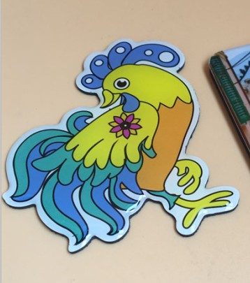 Magenta en PVC mignon 