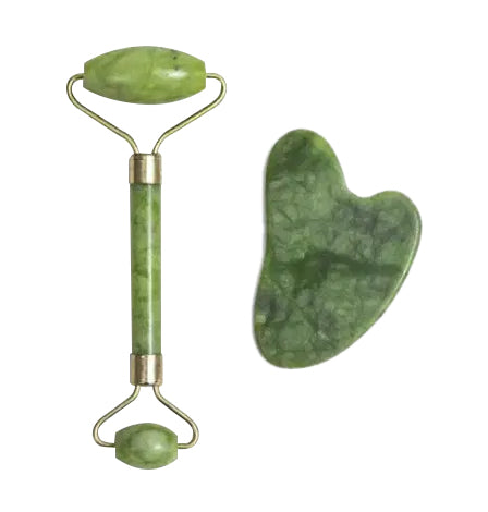 Ensemble rouleau pour le visage et Gua Sha 