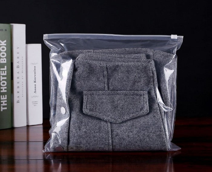 Sac transparent avec fermeture à glissière 