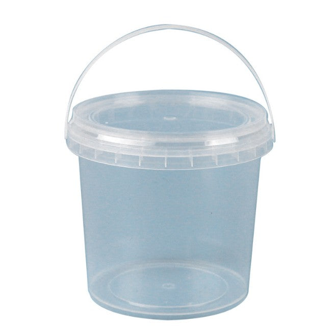 Seau en plastique transparent 1 l 