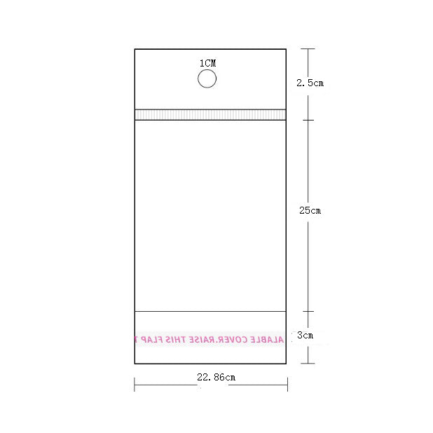 Sacs en plastique transparents 