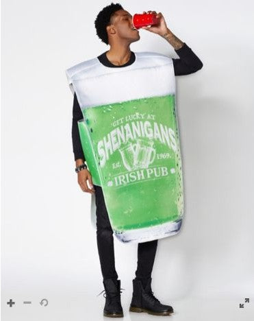 Costume de bière verte pour la Saint-Patrick 