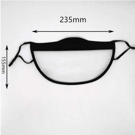 Masque facial antibuée transparent 