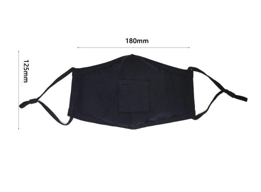 Masque facial double épaisseur avec trou pour paille 