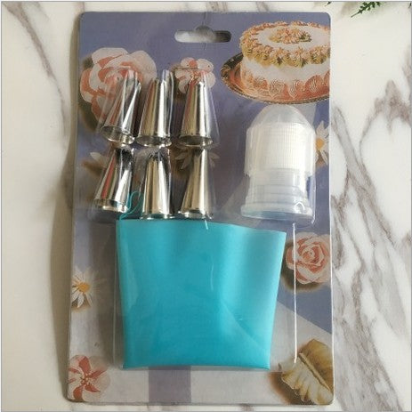 6pc Nozzle Silicone Decoration Baking Tools Set