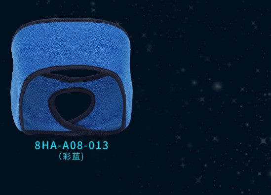 Bandeau en polaire avec cache-oreilles et queue de cheval 