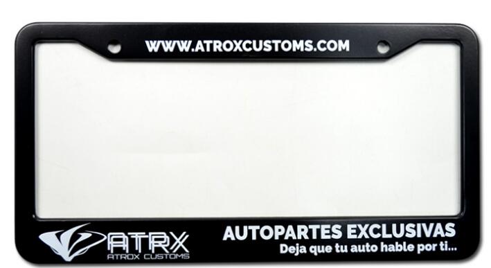 Cadre de plaque d'immatriculation en aluminium 