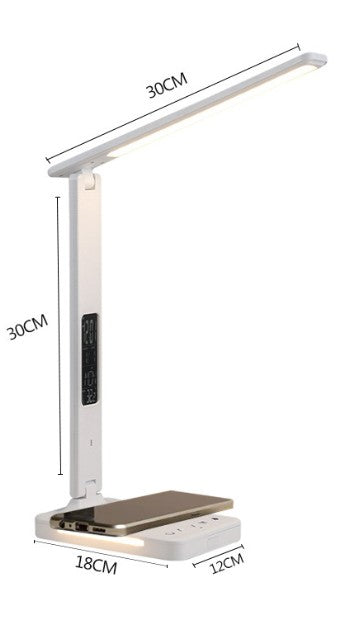 Lampe de bureau à LED avec support pour téléphone 