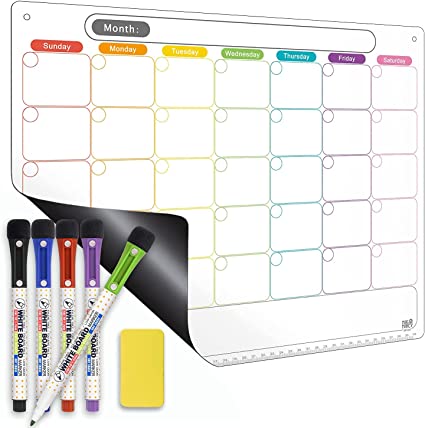 Kit de calendrier magnétique pour réfrigérateur 