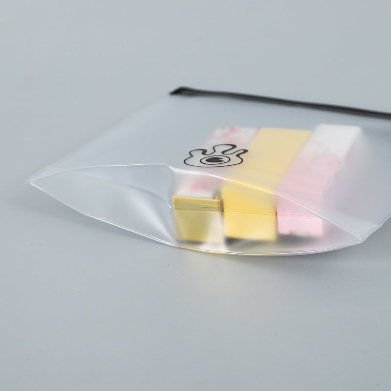 Trousses de maquillage transparentes avec fermeture éclair 