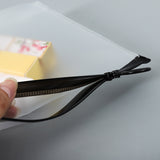 Trousses de maquillage transparentes avec fermeture éclair 