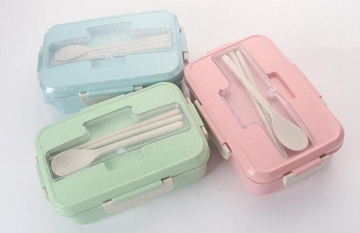 Coffret à lunch en paille de blé 