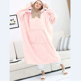 Sweat à capuche surdimensionné en flanelle 