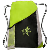 Mochila con cordón y cremallera 