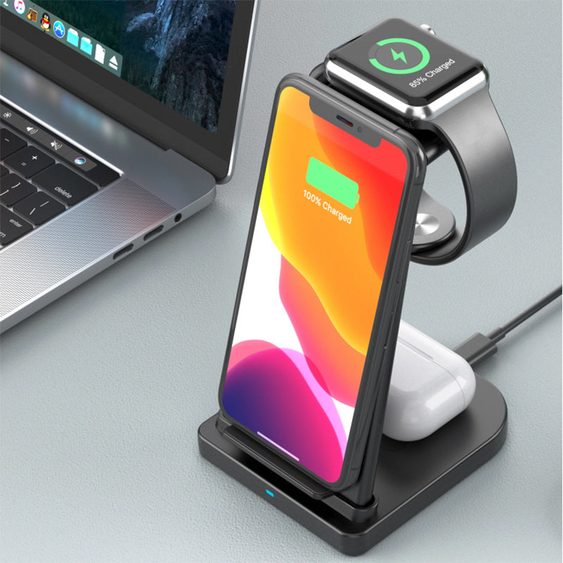 3-in-1 Wireless Charge 15w+wall Charger