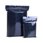 Sac ziplock noir en polyéthylène 