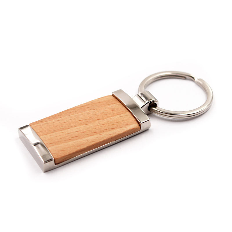 Metal Wood Keychain