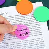 4.1 Cm Transparent Round Sticky Notes - Yorkn Inc✅