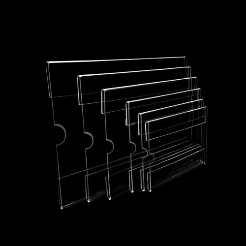 Plaque signalétique transparente en acrylique 