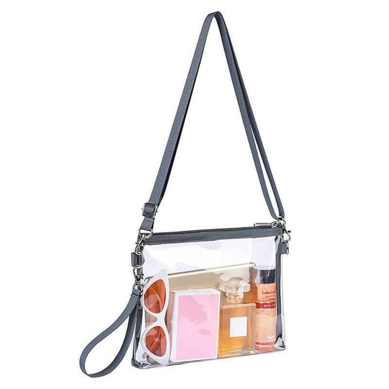 Sac bandoulière en PVC transparent 