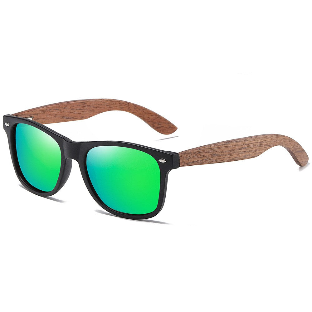 Lunettes de soleil tendance en bois 