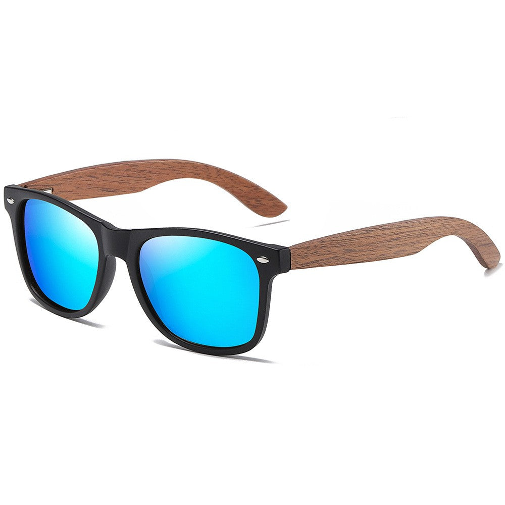 Lunettes de soleil tendance en bois 