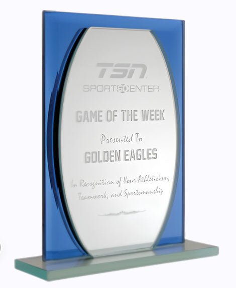 Ornement de trophée en cristal 