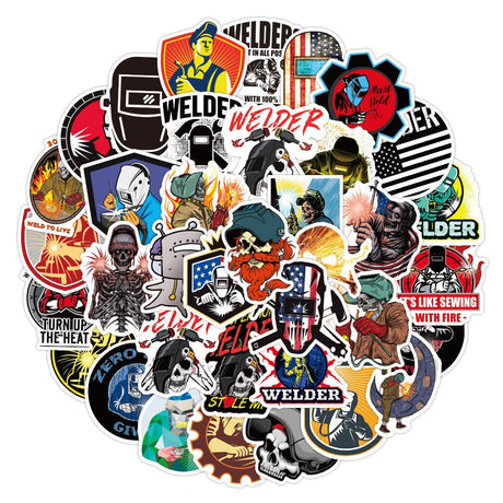 50pcs Hard Hat Stickers - Yorkn Inc✅