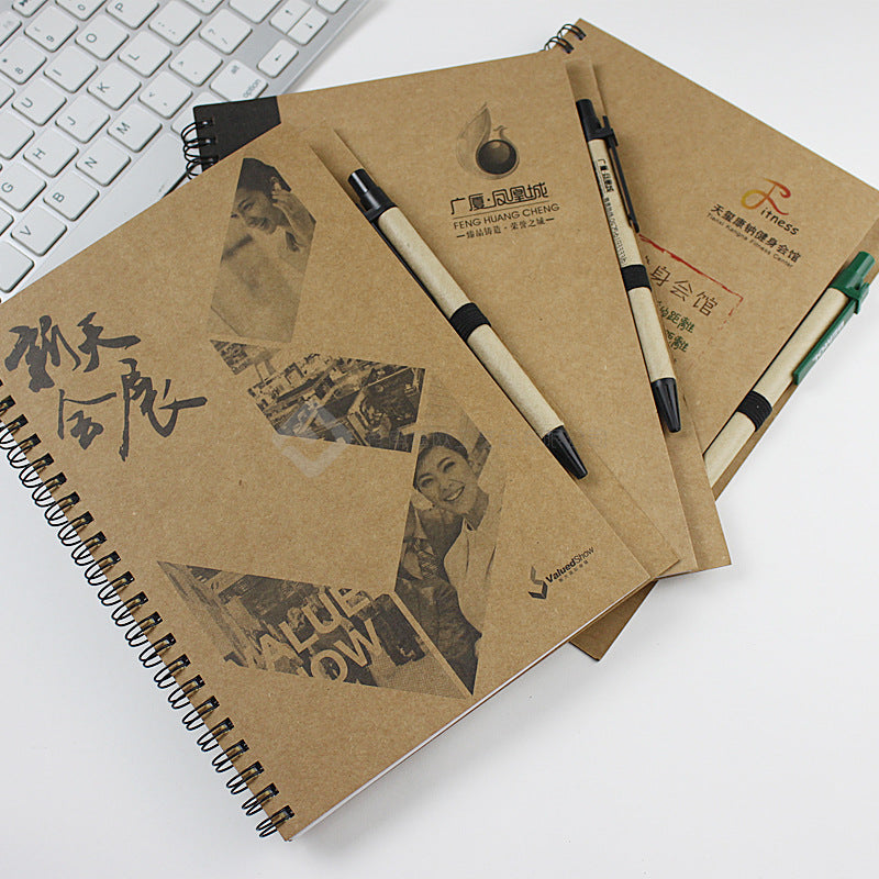 Carnet recyclé avec stylo 