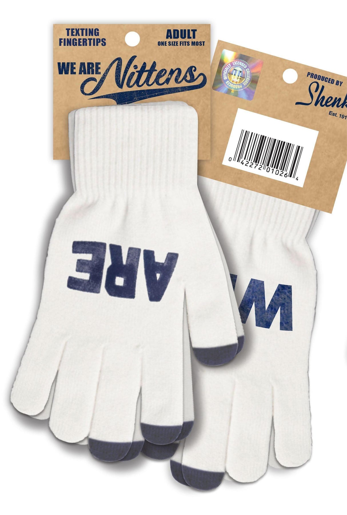 Gants d'hiver pour écran tactile avec carte en papier 