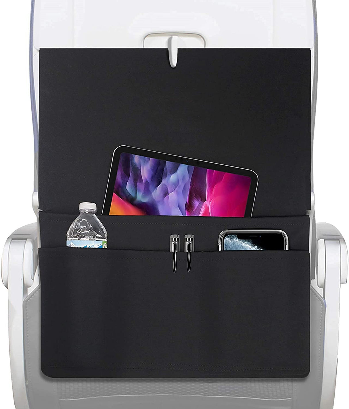 Housse de plateau de table avec poches pour avion 