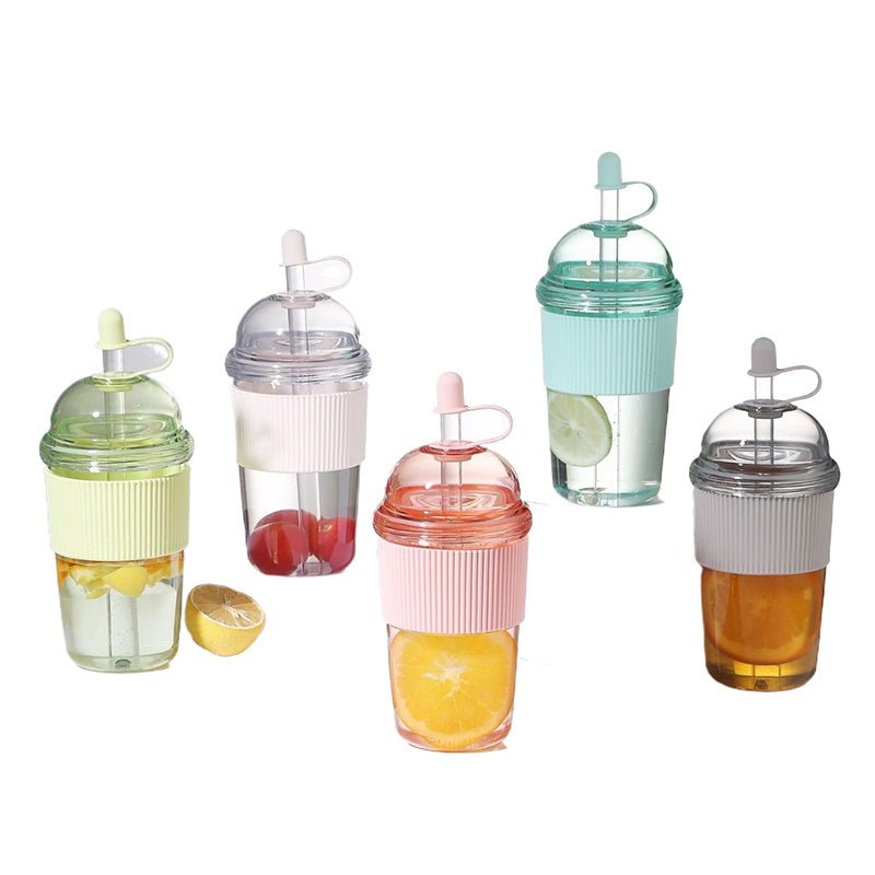 520ml Outdoor Portable Straw Water Cup - Yorkn Inc✅