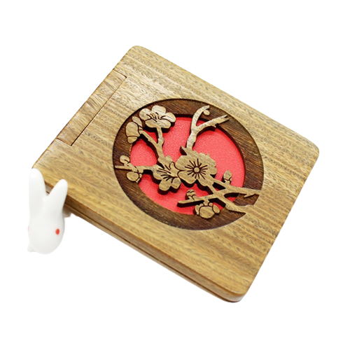 Portable Sandalwood Mirror