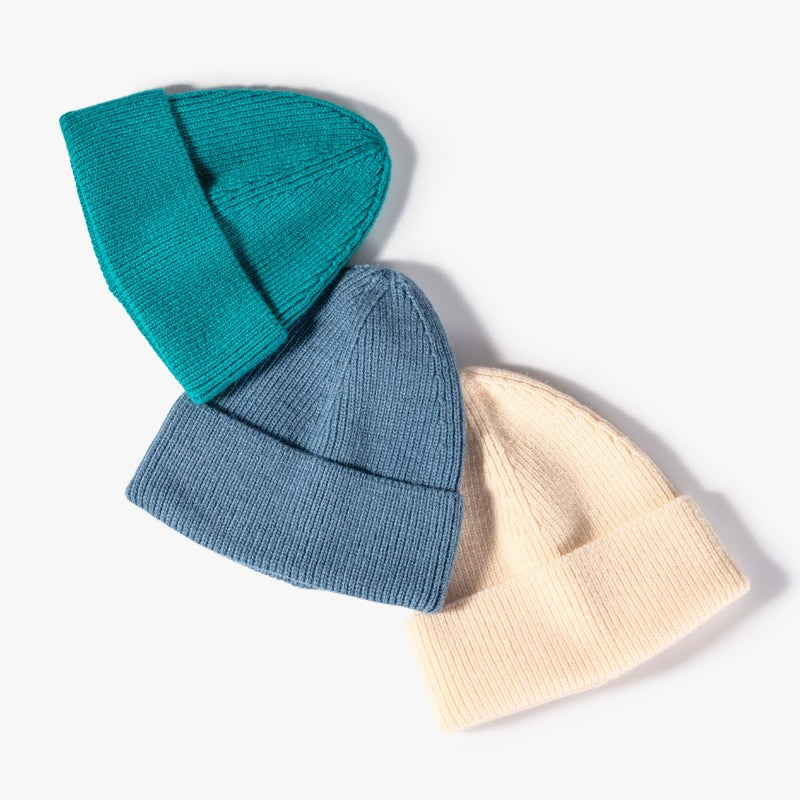 Bonnet d'hiver de couleur unie 