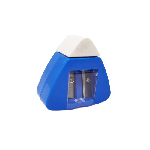 Taille-crayon combiné gomme 