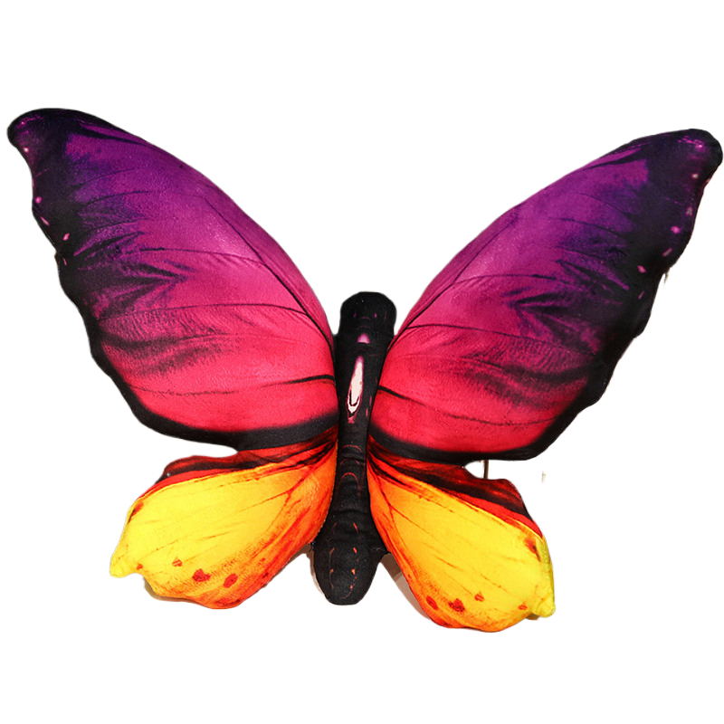 Housse de coussin papillon 