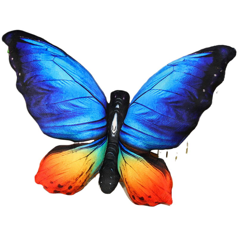 Housse de coussin papillon 