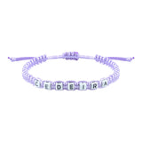 Bracelet tissé avec lettres 