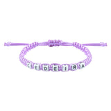 Bracelet tissé avec lettres 