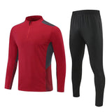 Ensemble sweat à capuche demi-zip 