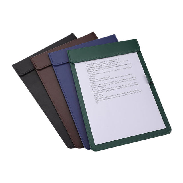 A4 Leather Clip Folder
