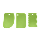 Ensemble de trois grattoirs à crème 