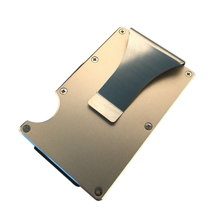 Portefeuille minimaliste en alliage d'aluminium 