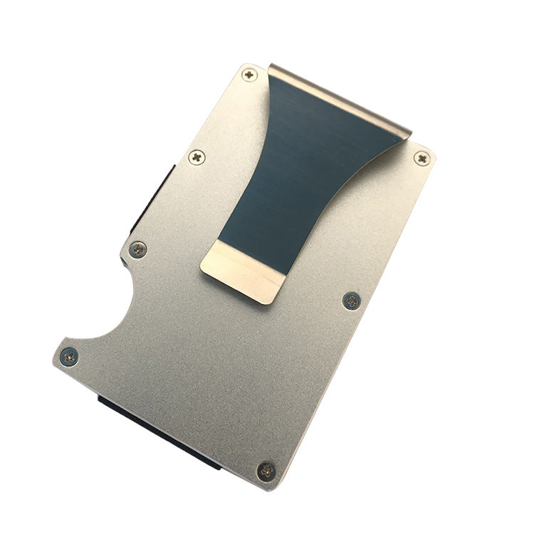 Portefeuille minimaliste en alliage d'aluminium 