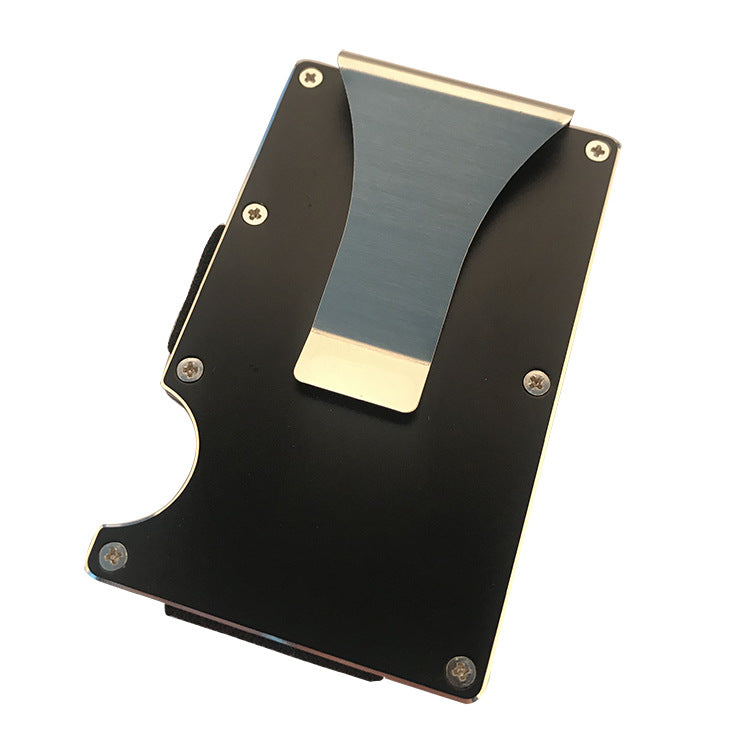 Portefeuille minimaliste en alliage d'aluminium 