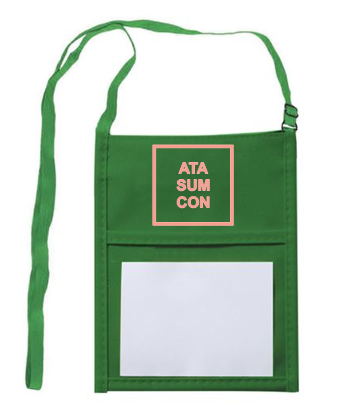 Pochette de cou verte 