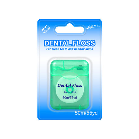 Mint Square Rolled Dental Floss
