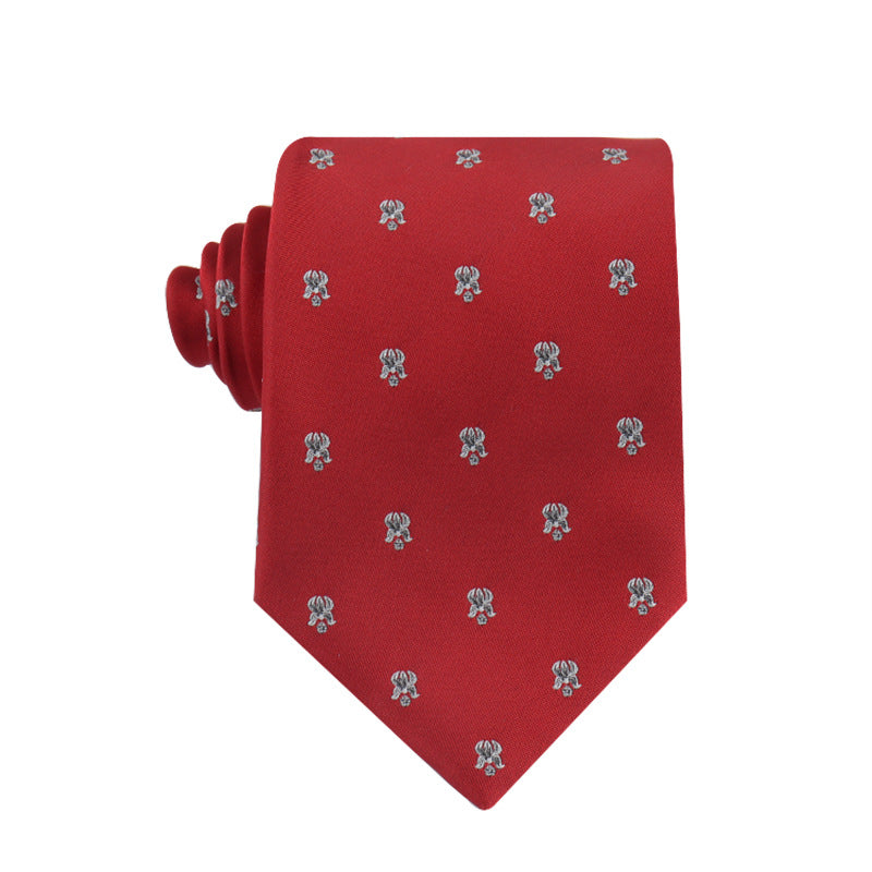 Cravate d'affaires en soie personnalisée 
